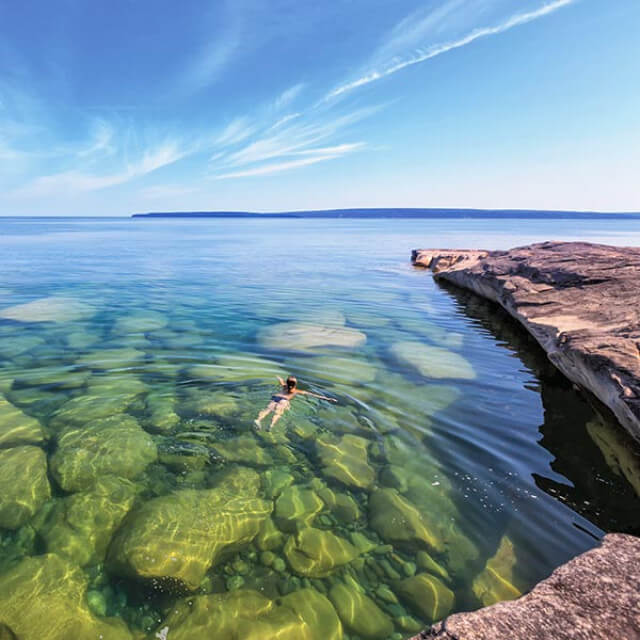 Paradise Cove on Lake Superior near Au Train, Michigan