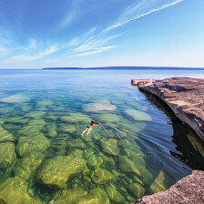 Paradise Cove on Lake Superior near Au Train, Michigan