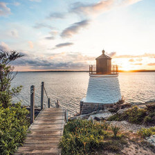 Overlooking the Castle Hill Lighthouse in Newport, Rhode Island